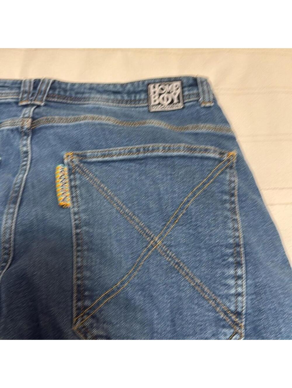 Homeboy X-TRA Desperado Baggy Jeans Vintage Style Blue Denim Men's 34 - Picture 5 of 7